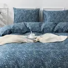 King Duvet Cover Set - 100% Cotton Comforter Cover, Floral Bedlinen Set with ...
