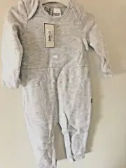Peter Alexander Brand New Grey Bunny Pyjama Sleepwear Outfit Winter Baby Toddler