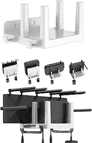 NOTMBESTM Wall Mount Shelf for WiFi Router, Modem, TV Box, Universal Cable Box Shelf Compatible with Laptop, Cellphone, Tablet, and Other Devices with Thickness Up to 45 mm (White)