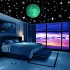 Decoration Wall Stickers Ornament Glow in the Dark Big Moon Wall Stickers Supply