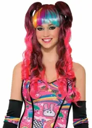 Forum Novelties Bitter Sweet Sugar Vibe Halloween Cosplay Wig Wig, One-Size