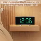 Digital Alarm ClockLED mirror alarm clock Electronic Clock Desktop Digital F6C3