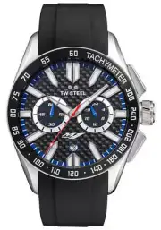TW Steel Yamaha Factory Racing Chrono Steel Rubber Date Quartz Mens Watch GS2