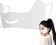 Uv Face Cover, Comfortable Soft Facial Sunscreen Patches, Thin Breathable Hydrating Skin Protector for Outdoor Sports, Golf, Tennis, Running, Hiking, Travel, 9.05x3.27 Inches, 1 Piece
