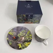 Ashdene 250ml Australian Wren Wattle Dance Matching Tea Cup/Saucer Drinking Mug