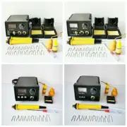 60W Pyrography Machine Gourd Wood Burning Soldering Iron Craft Tool Kit 110/220V