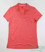New Womens Puma Cloudspun Coast Polo Small S Loveable Heather MSRP $55