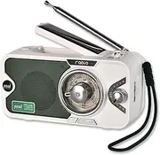 Weather Radio Hand Crank,Solar Radio 3600mAh | Camping Gear, Solar Powered Radio with 3 Mode Flashlight & Motion Sensor Reading Lamp, Crank Powered Radio Shwing