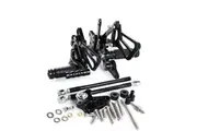 Rearset Foot Pegs Black For Honda CBR600RR ABS 2009 2010 2011 2012 2013-2015