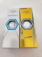 Two Sleeves of Callaway Golf Balls with logos (Warbird and Supersoft)