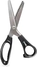 Pinking Shears for Fabric Cutting, 9" Zig Zag Scissors Decorative Edge Sewing Scissors, Stainless Steel, Professional Handheld Dressmaking, Scrapbook Supplies, for Arts/Crafts/Leather