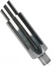 Car Exhaust Muffler Pipe 201 Staineless Steel Universal Compatible For Racing Sport Accessories Modified Exhaust System Tips Sound Boost(51-101-76-Silver)