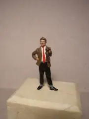 O SCALE FIGURE 1/43 MR BEAN ATKINSON VROOM PAINTED FOR MINICHAMPS NOREV