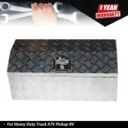 30" Aluminum Truck Underbody Tool Box Trailer RV Tool Storage Under Bed w/ Keys