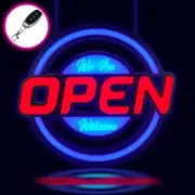 21"x19" Open Sign - Ultra Bright Jumbo LED Neon Large Open Sign - Remote Cont...