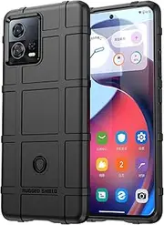 [Monwutong] Slim Fit Phone Case for Motorola Edge 30 Fusion, Case for Moto S30 Pro,Rugged Shield Phone Case with Military Grade Shockproof Protection Cover for Moto Edge 30 Fusion/S30 Pro, HD Black