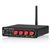 4 Channel Bluetooth Amplifier, 50W x 4 Audio Power Amp, Hi-Fi Home Stereo Spe...