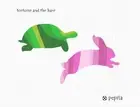 Tortoise And The Hare Needlepoint Kit or Canvas
