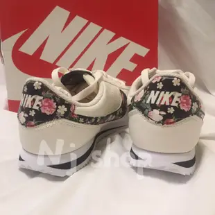 Nike Cortez 阿甘鞋 女鞋 休閒鞋 花卉 花花 BQ5297100 米白色 米色