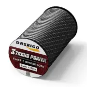 Elastic Bungee Shock Cord 3-8mm White&Black 3/16'' x 66FT