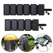4/5P Folding Solar Panel Portable Outdoor Camping Travel Power Charger Emergency