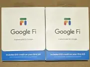 2 Google Fi SIM Card Kit Phone Plan GSM Data 5G 4G LTE New