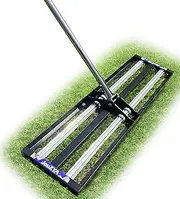 Updated Lawn Leveling Rake with Aluminum Roller, Stainless Steel 40"x10" Levelawn Tool , Heavy-Duty Lawn Leveler with 80" Extended Handle, Yard Leveling Rake Suit for Garden, Golf Lawn, Farm