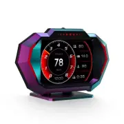 HUD OBD2+GPS Digital Gauge Car Display Speedometer Turbo RPM Water Temp Alarm (for: Honda Civic)