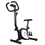 Excercise Bike Stationary Belt Bicycle Spin Home Gym Trainer Indoor Cycling Pedal Exerciser Aerobic Equipment Black