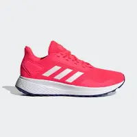 在飛比找Yahoo!奇摩拍賣優惠-Adidas DURAMO 9 女款桃粉色慢跑訓練大童鞋-N