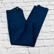 NEWT BANANA REPUBLIC Italian Wool Ryan Straight Pants Size 0 Dark Blue Stretch