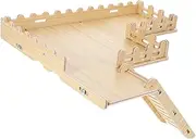 ibasenice Wooden Hamster Platform with Ladder and Fence Exploration Accessory for Dwarf Hamsters Encourages Activity and Safe Environment Sturdy Design for Pets