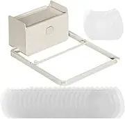 Sink Strainer, Corner Sink Strainer | Storage Combo for Sink Strainer | Space Saving Sink Filter Mesh, Kitchen Sink Filtration Mesh with 50 Filter Bags for Waste Alime