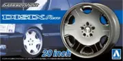 Aoshima 1/24 Model Car Tuned Parts(40)Glassenheit Disix Revo 20"Wheels&Tires Set