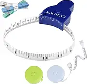 Body Tape Measure 60 Inch (150cm) - Retractable Measuring Tape for Body Accurate Way to Track Weight Loss Muscle Gain by One Hand, Easy Body Tape Measure 3 Piece