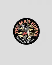 [The Mad Hueys] The Mad Hueys Searching For Some Fks Sticker in Black One Size Black