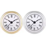 High Quality 61MM Clock Insert with Roman Numerals and Gold/Silver Trim