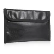 Bisofice Fireproof Document Bag Zipper Closure Cash Safe Storage Waterproof R2I6