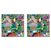 2x 64pc eeBoo Jigsaw Puzzle 38x38cm Kids Educational Play Game Sloth at Play 5+
