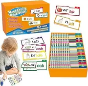 Read Rhyme Book – Phonics Letter Practice, Educational Word Builder | Literacy Activity Kit, Early Reading Games, Preschool Learning for Kids to Develop Vocabulary, Spelling Sound Recognition