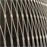 Razor Wire Barbed Wire 304 Stainless Steel Rope Net, Impact Resistance Multipurpose Garden Fence, Stair Protection Plant Climbing Metal Woven Mesh