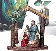 Christmas Nativity | Resin Nativity Set Manger Scene,Indoor Home Decor, Holy Family Manger Scene Christmas Nativity Scene, Nativity Figures for Christmas