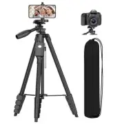 Tripod, 67" Camera Tripod with Travel Bag, Cell Phone Tripod with Remote,