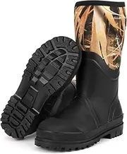 [GUGULUZA] Neoprene Insulated Wellington Boots for Men Hunting Fishing Yard Warm Waterproof Boots