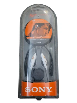 NEW Sony Walkman MDR-J11G Clip Sports Stereo Headphones NIB