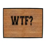 Wtf - Funny Novelty Doormat Man Cave Floor mat