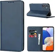Cavor for Samsung Galaxy A14 5G Case Cowhide Pattern PU Leather Cases Flip Magnetic Kickstand Book Wallet Cover Phone Case with Card Slots(6.6") -Navy Blue