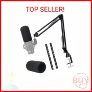 Hyperx Quadcast Boom Arm Mic Stand- Upgraded Microphone Stand Clamp with Pop Fil