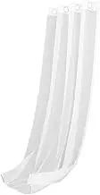 CRILSTYLEO Sheer Window Valance Semi Blackout Curtains for Kitchen Living Room Easy Installation Elegant Soft Light Filtering Drapes Durable Wrinkle for Home