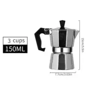 Aluminum Coffee Kettle Household Italian Octagonal Mocha Coffee Tea Pot Office
